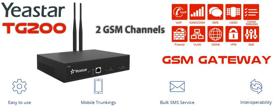 Yeastar TG200 GSM Gateway Dubai - Yeastar TG200 GSM Gateway