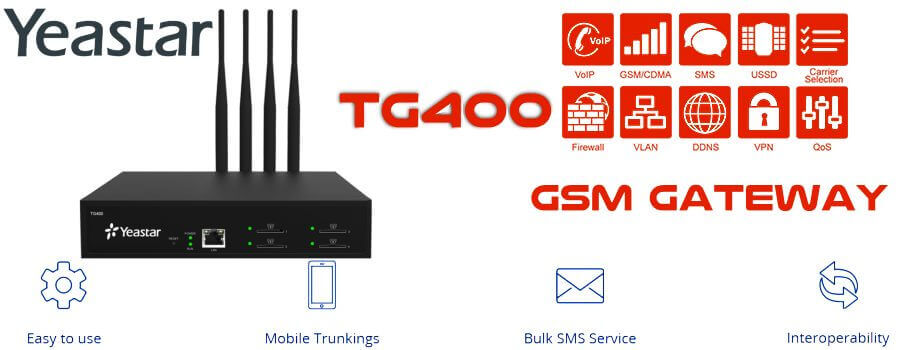Yeastar TG400 GSM Gateway Dubai UAE - Yeastar TG400 GSM Gateway